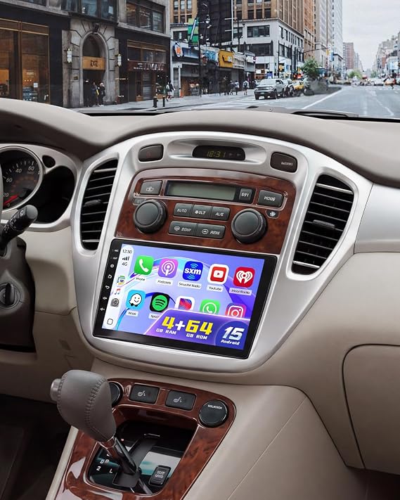 [Roinvou] 4+64G 9" Android 15 Car Radio for Toyota Highlander 2000-2007