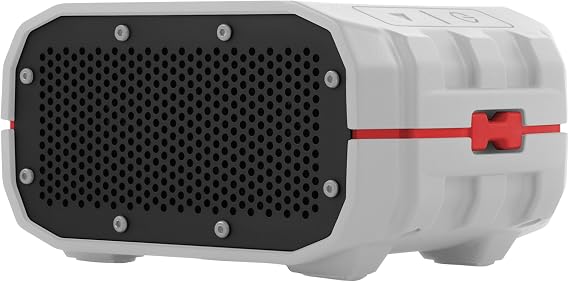 Braven BRV-1 Portable Waterproof Bluetooth Speaker (Grey/Red)