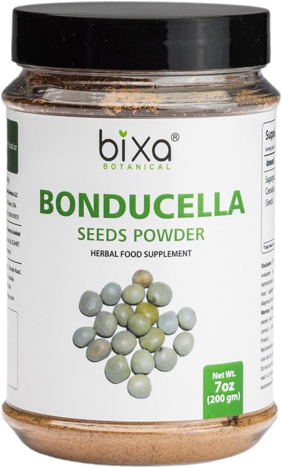 bixa BOTANICAL Ayurvedic Bonducella Seed Powder, Sagargota, 7 Oz, 200g