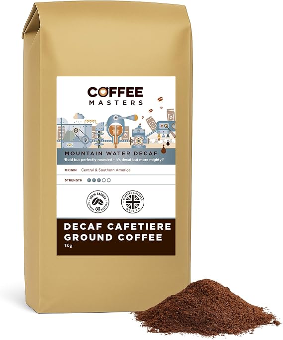 Coffee Masters Cafetiere Ground Coffee - Mountain Water Decaf 1kg