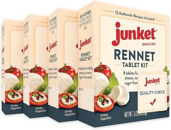 Junket Rennet Tablets, 0.23 Ounce (Pack of 4)
