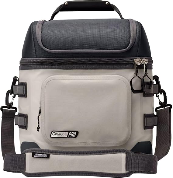 Coleman Pro 24-Can Premium Soft Cooler Lunchbox, Fully Insulated Lid & Body Stays Cold up to 35 Hours, Great for Camping, Tailgating, Parties, Sports, Concerts, Lunches & More