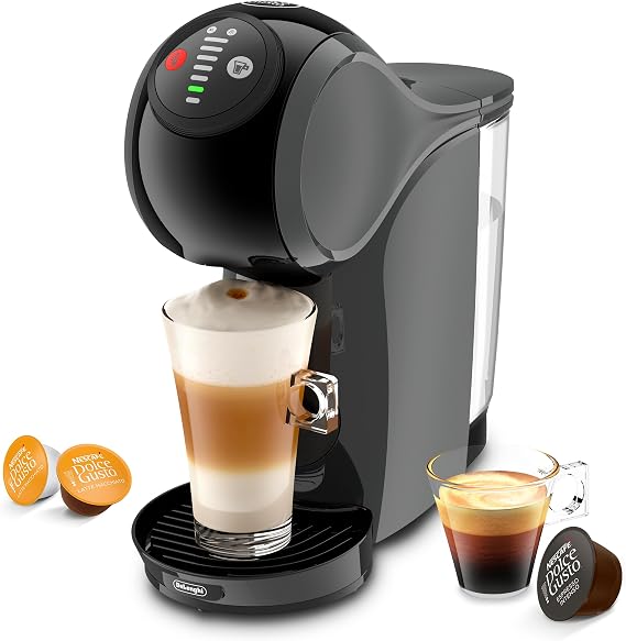 NESCAFÉ DOLCE GUSTO Delonghi Dolce Gusto Genio S EDG226.A Pod Coffee Maker Includes 3 Pieces Compact Design Adjustable Draining Board 0.8 L Removable Water Tank 1470 W Anthracite Nescafé Dolce Gusto coffee and beverage vending machine in capsule shape temperature and length adjustable up to 300 ml