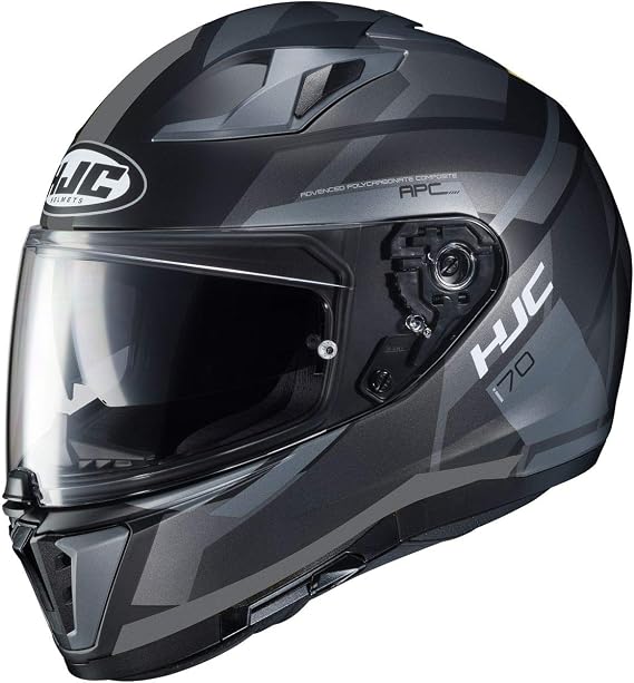HJC C70 Silon Full Face Motorcycle Helmet with HJ-20M Pin-lock Shield, DOT Approved (MC1, X-Small)