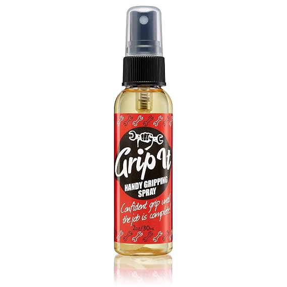 Grip-IT Hand Grip Spray 2 Oz Pole Grip for Pole Dancing & Aerial Silk Workouts Overgrip Sticky Spray For Tennis & Pickleball - Training Aid - Chalkless Solution for Weight Lifters