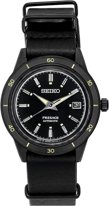 SEIKO Presage Automatic Black Dial Men's Watch SRPH95J1