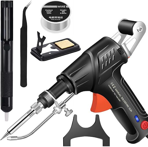 Internally Heated Industrial Welding Tools, Automatic Corded Welding Machine, Iron Internal Heat Electric Welding Tool, Multi-function Soldering Iron Gun Set for Industrial Home DIY