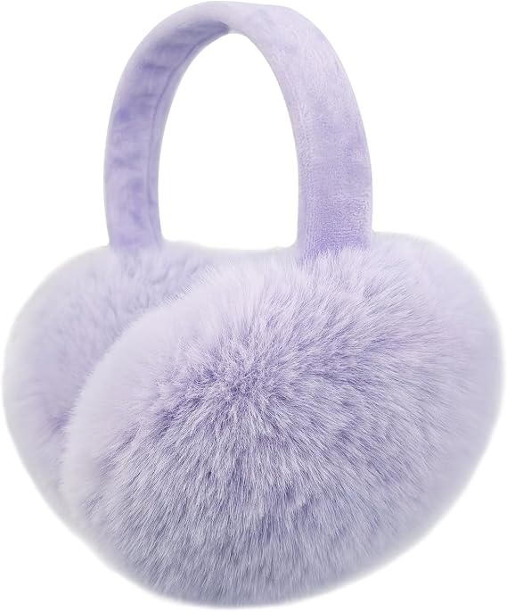 LCXSHYE Winter Ear Warmers for Women Foldable Soft Fluffy Ear muffs Girls Cute Ear Covers for Cold Weather