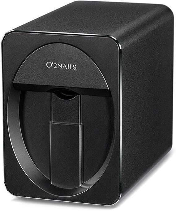 AYGJKIE 3D Nail Printer Machine Nail Design Machine Printer That w/Over 1000 Pictures of Nail Nail Art Machine(Dark Pink)