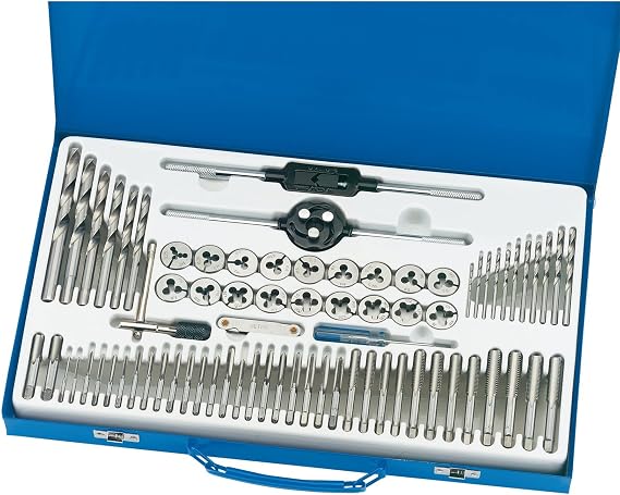 Draper Combination Tap and Die Set Metric and BSP 75 Pcs Kit for Cutting External and Internal Thread. 79205