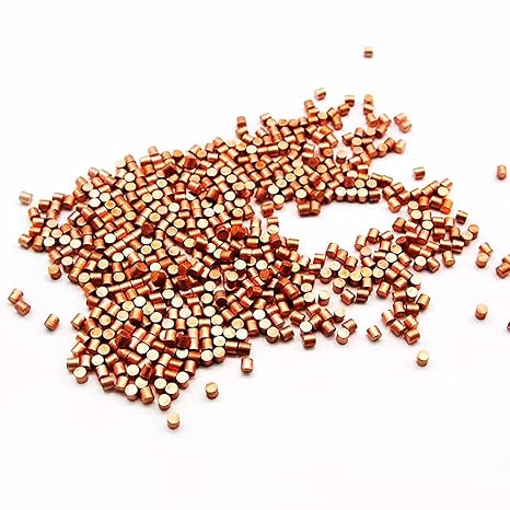 Copper Granules - 6N Pure Copper Metal Block for Scientific Research, 3mm Diameter, 99.9999% Pure Copper(10 Grams)