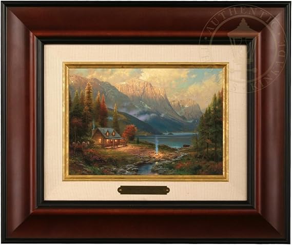 Thomas Kinkade Beginning a Perfect Day Brushwork (Burl Frame)