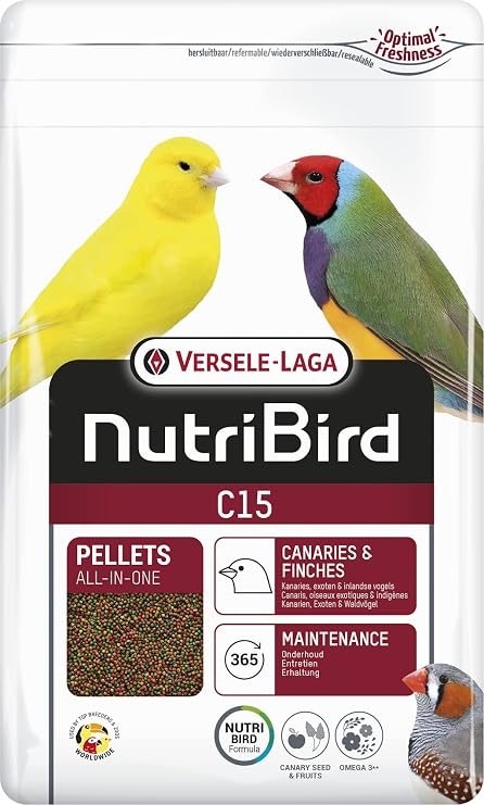 Versele-laga - NUTRIBIRD C15 Maintenance Food for Canaries and Small Birds 3 kg