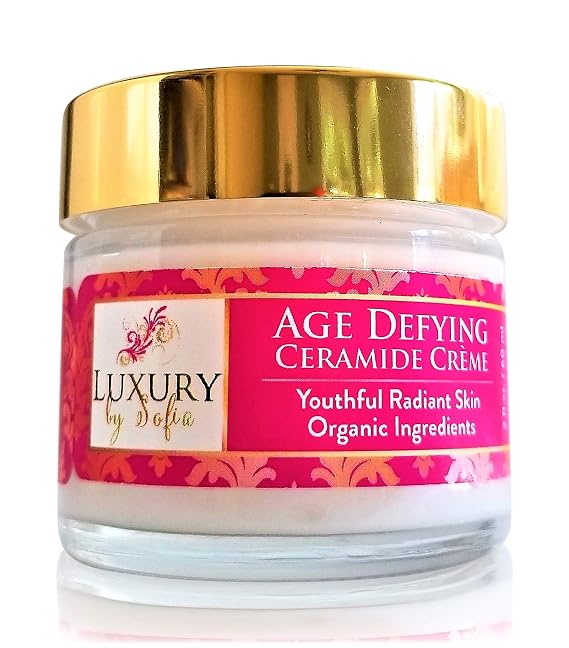 Age Defying Ceramide Cream to Boost COLLAGEN | Restore Skins Elasticity &Strength | Exfoliates, Brighten & Hydrates Skin | Organic & Natural Ingredients