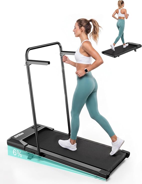 Superun Walking Pad with 6% Incline, 2.5HP Treadmill, 0.6-3.8 MPH, 300 lbs