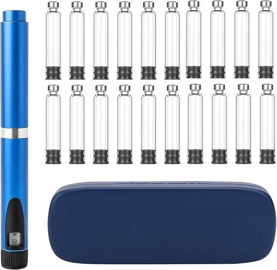 60 Unit Reusable Peptide Pen Injector, V2Pen with 20 3mL Cartridges
