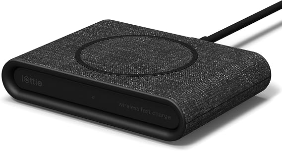 iOttie iON Wireless Mini Fast Charging Pad || Qi-Certified Charger 7.5W for iPhone XS Max R 8 Plus 10W for Samsung Galaxy S10 E S9 S8 Plus Edge, Note 9 | AC Adapter NOT Included | Charcoal
