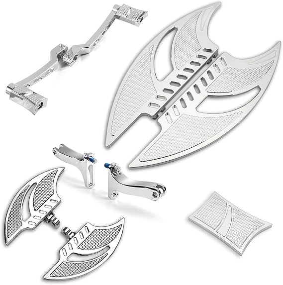 For Harley Floorboards Touring Street Road Glide For Harley Davidson Passenger Floorboards Motorcycle Footboards (Chromed, Rider+Passenger+shifter+pedal)