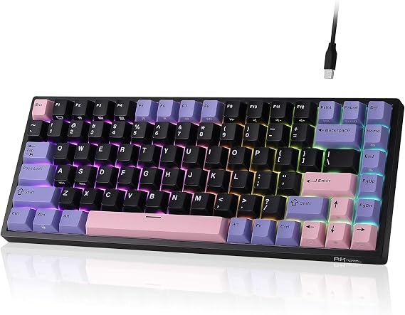 RK ROYAL KLUDGE RK84 Wired 79% RGB Hot Swappable Mechanical Gaming Keyboard