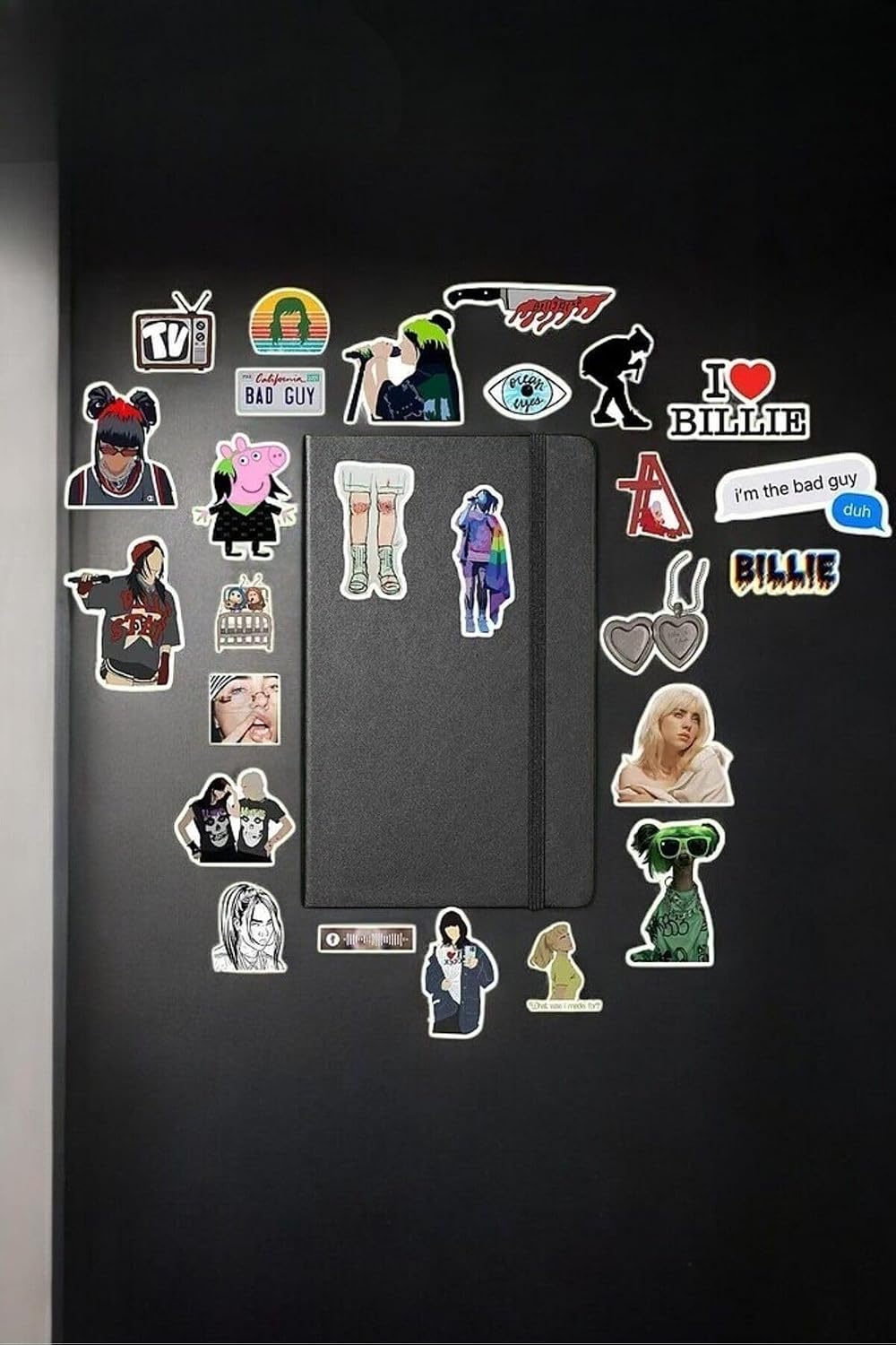 Billie Eilish Sticker Paketi/Bullet Journal Defter Çıkartma Ajanda Laptop Etiket