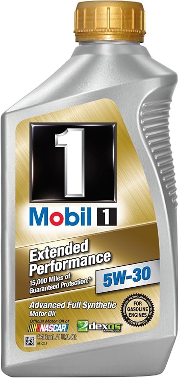 Mobil 1 44976 5W-30 Extended Performance Synthetic Motor Oil - 1 Quart (Pack of 6)