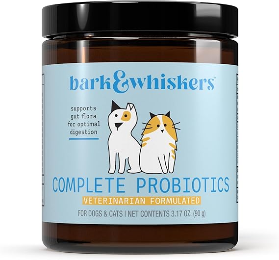 Bark & Whiskers Complete Probiotics for Cats and Dogs, 3.17 oz