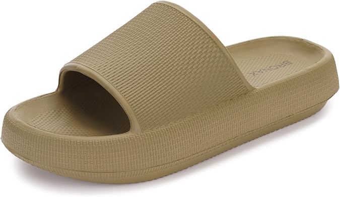 BRONAX Cushioned Thick Sole Pillow Slippers for Women and Men Y10