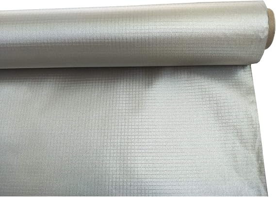 Amradield Faraday Fabric 39"x 43" Faraday Cloth Ripstop Plaid Nickel Copper Polyester Material Influence RF Signals WiFi Cell Bluetooth RFID Guards You Against Harmful Frequencies and Data Theft