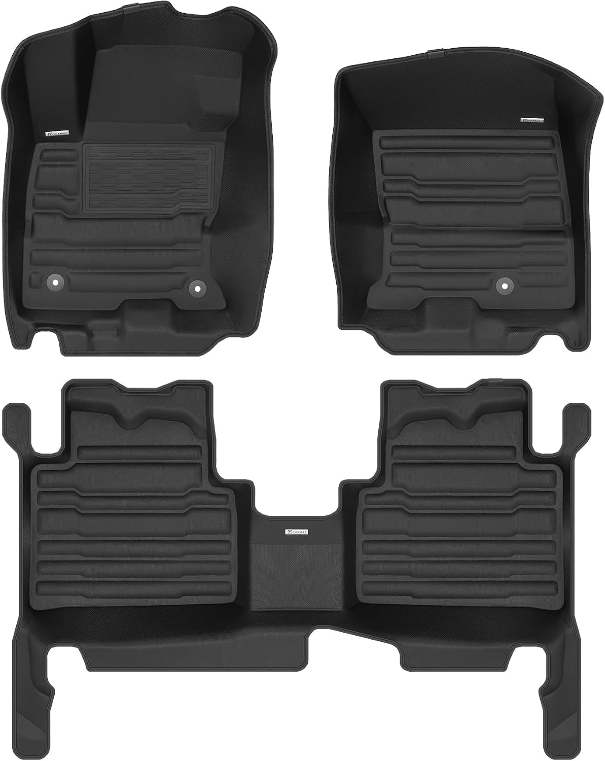 TuxMat - for Lincoln Corsair Hybrid 2021-2026 Models - Custom Car Mats - Maximum Coverage, All Weather, Laser Measured - This Full Set Includes 1st and 2nd Rows