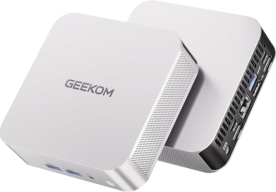 GEEKOM A6 Mini PC, AMD Ryzen 7 6800H,1TB SSD, DDR5 16GB RAM (Up to 96GB)