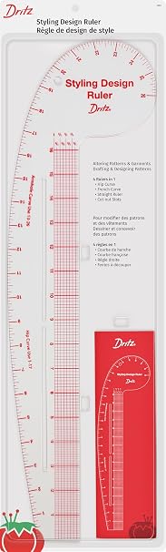 Dritz Styling Design Ruler Rulers & Accessories, Clear