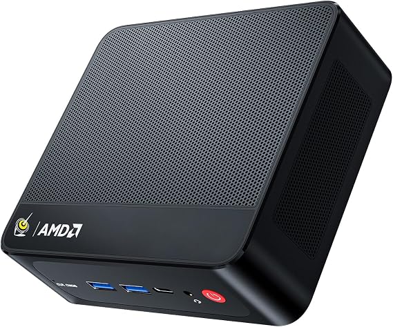 Beelink SER5 Mini PC, AMD Ryzen 5 5500U(6C/12T, up to 4.0GHz), 16GB DDR4 RAM 480GB M.2 2280 NVMe SSD, Mini Computer Support 4K Triple Display/WiFi6/BT5.4/2.5G LAN/Auto Power On