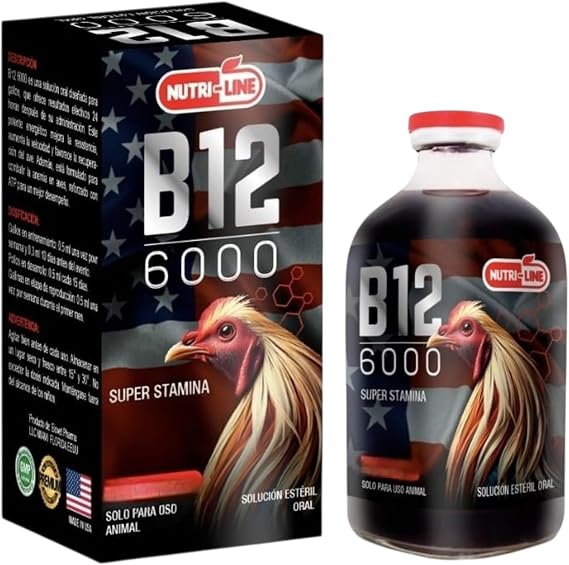 B12 6000 Poultry Supplement for Roosters - Nutri-Line 100 ml - for Animal use only