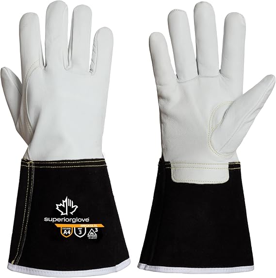 Superior Glove Endura 399GKGL5 Leather MIG Work Gloves