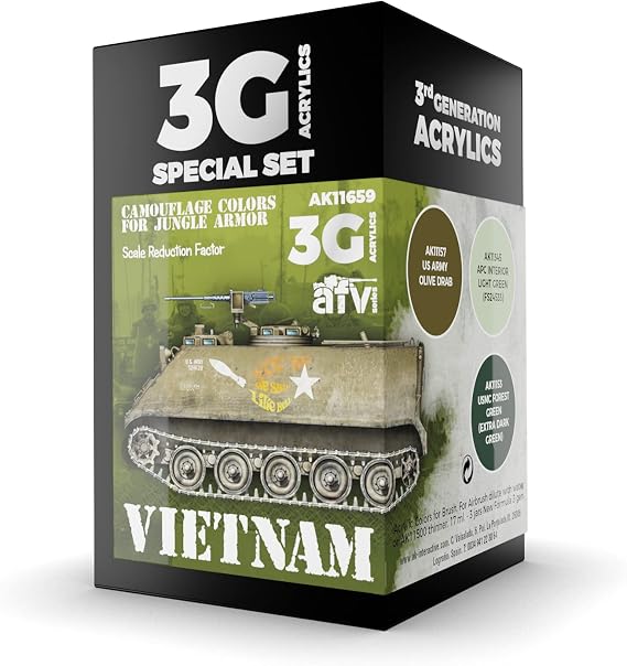 AK Interactive 3G Vietnam Colors - Plastic Modelling Paints & Accessories, Item # AK-11659