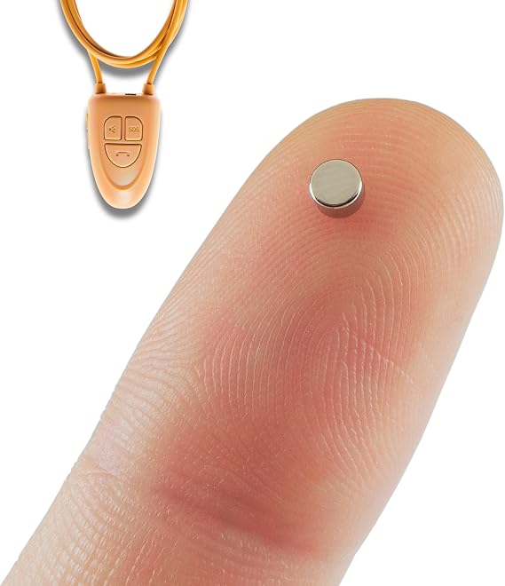 PingaOculto Bluetooth Spy Earpiece for Exams Integrated Mic Mini (Nano V4) | Integrated microphone, Multifunction button, Calls and recordings, iPhone and Android, SOS function, Invisible, Mini size