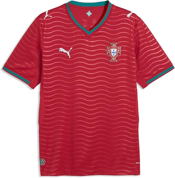 PUMA Mens Portugal Home Crew Neck Short Sleeve Jersey Casual