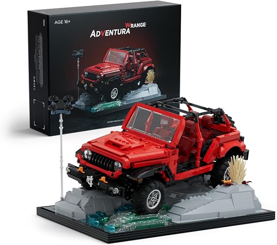 Nifeliz Wrange Pick-up car model building set, Unique Off-Road Car Building Toy for Adults, Display SUV Truck Model Set for Adult Gift Giving (1993 PCS, NF10281)