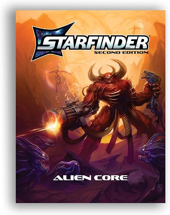 Starfinder Alien Core Hardcover - Complete Monster Manual with 200+ Creatures Like Dragons and Robots Second Edition