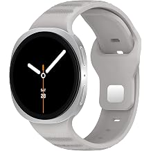 Comfortable and Soft Rugged Silicone Cord Compatible with Teknoft Galaxy Watch 8 (40mm/44mm) and Watch 8 Classic (46mm)
