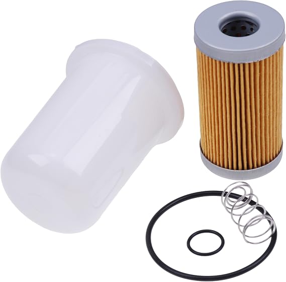 87300041 84477366 Fuel Filter with O-Rings Compatible with Ford New Holland 1900 1910 1920 2110 2120 TC35 TC35A TC35D TC35DA