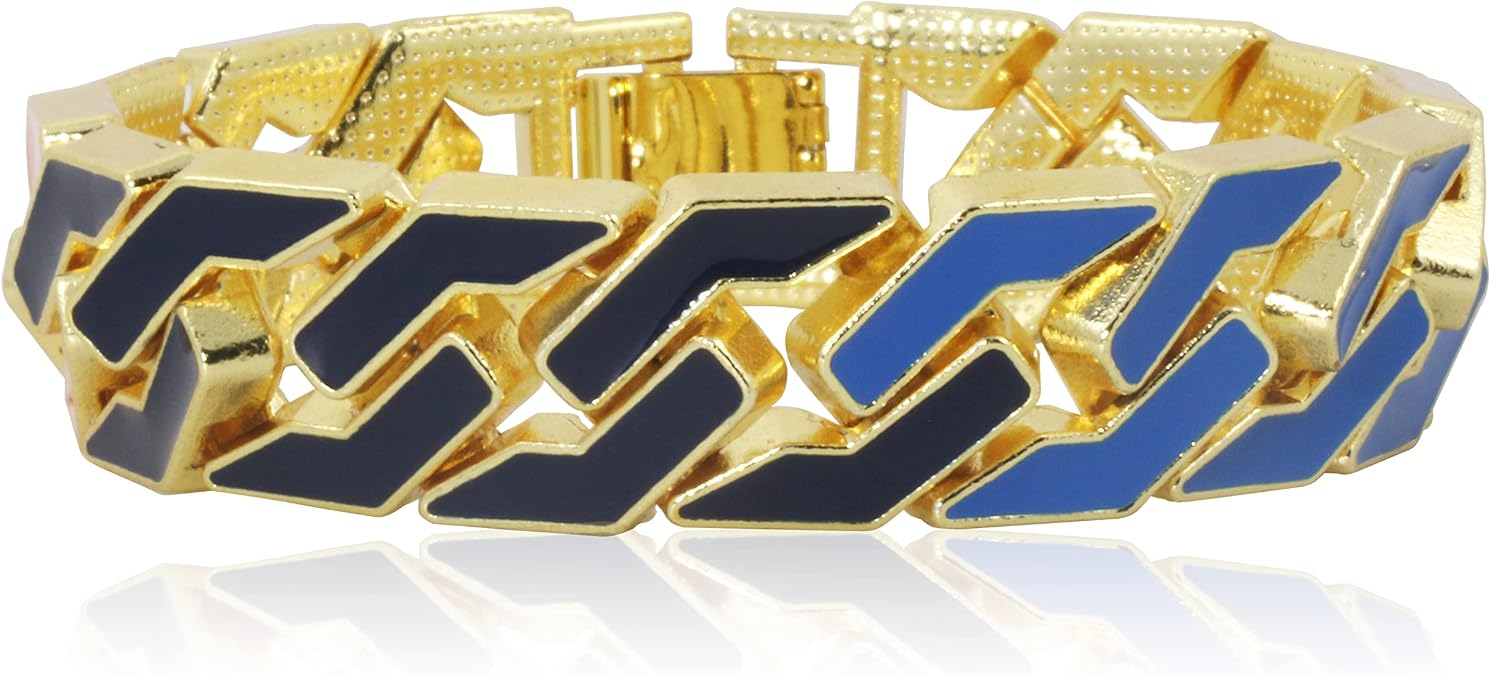 8 inch Bling Cuban Link Copper Bracelet For Men Women Hip Hop Cubic Zircon Iced Out Bracelets Gift Jewelry