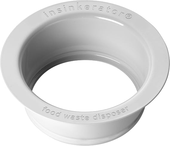 INSINKERATOR Kitchen Sink Flange for Garbage Disposal, FLG-WH, White