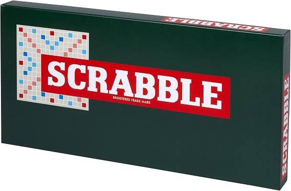 Ideal Scrabble Classic: a Reproduction Of The Original 1950'S Design with Wooden Tiles, Classic Games, for 2-4 Players, Ages 10+