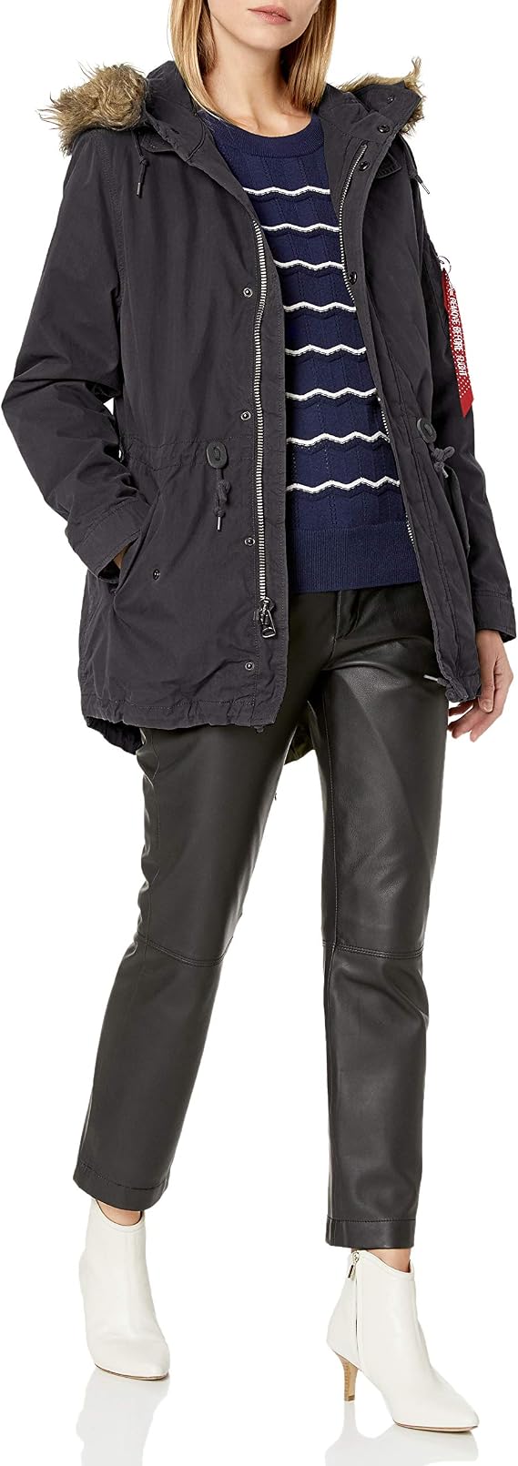 Alpha Industries Women's J-4 Fishtail Puffer Anorak