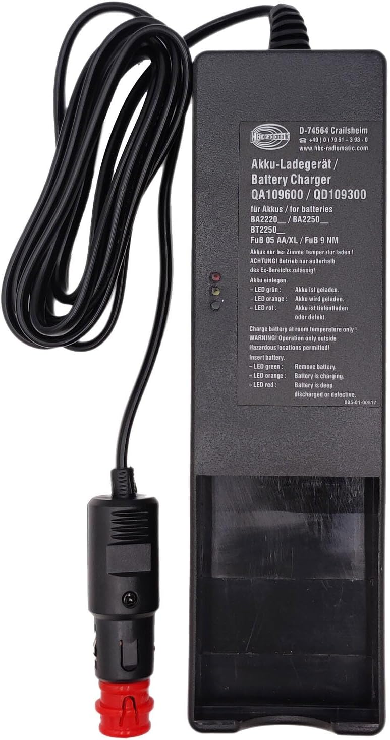 DC 10-30V QA109600 QD109300 Battery Charger for HBC Radiomatic 6V BA225030 Remote Control Pump Truck Battery Car Charger