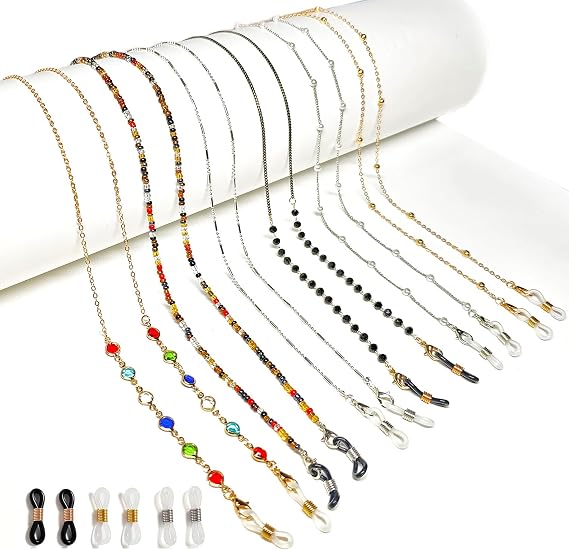 Glasses chain for women eyeglasses strap eye glasses holders around neck beaded eyeglass chains for women