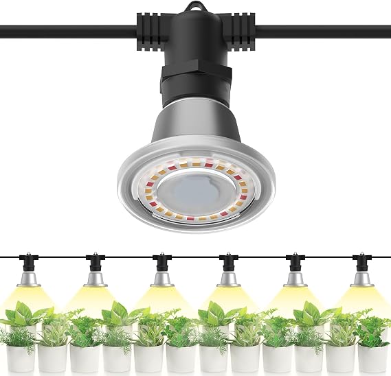 SANSI Hanging Grow Light for Indoor Outdoor Plants, 72W IP65 Waterproof