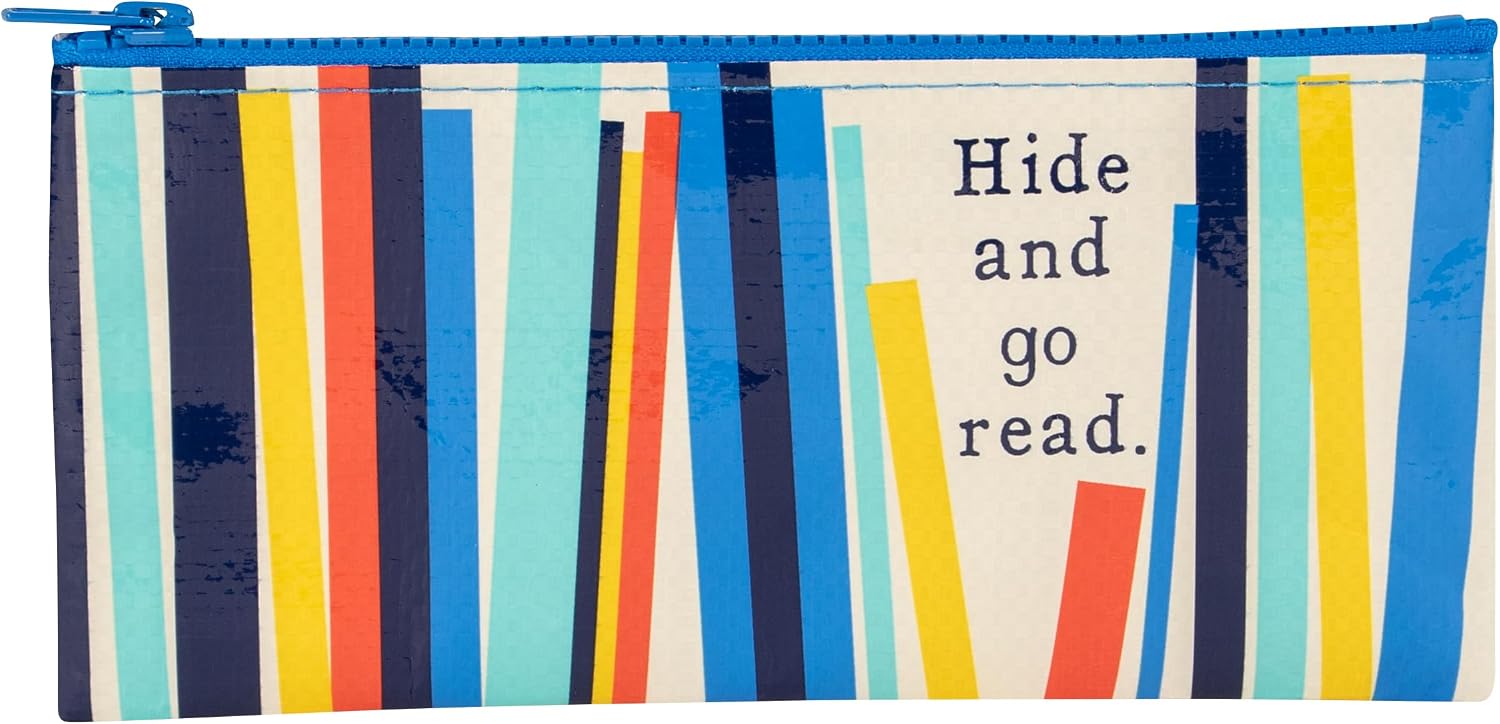 Blue Q Pencil Cases - Chunky Zipper, Sturdy and Easy-to-Clean, 4.25 h x 8.5 w, Made from 95% Recycled Material