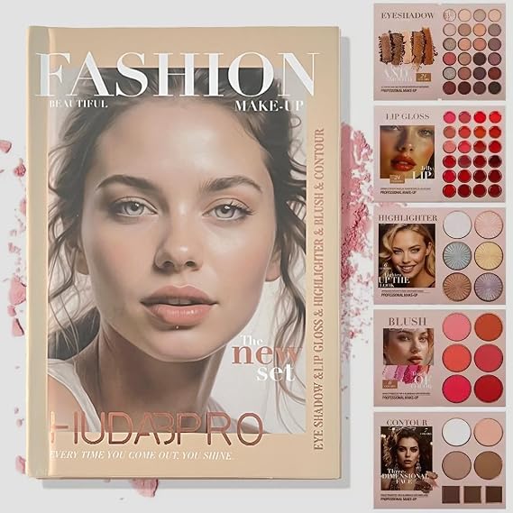 K'APEINE 67 Colors Makeup Palette, Foldable 5-in-1Face, Eyes & Lips | Contour, Blush, Highlighter & Eyeshadow | Highly Pigment Long-Lasting Multipurpose Makeup Kit Eyeshadow Palette for Women
